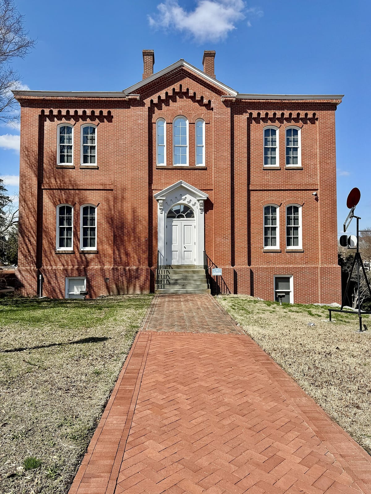 Built in 1858, this Italianate-style building was constructed to serve as an office building for Kent County, and originally stood next to the Old State House, and was moved to its